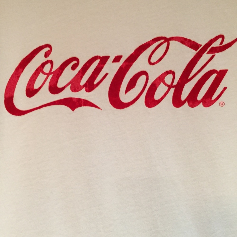 Zara men’s red/white coke cola T-shirt Sz L